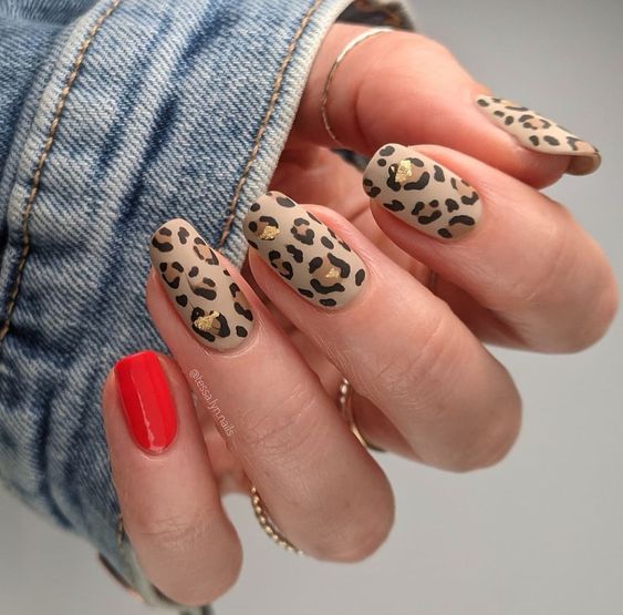 60+ Trending Leopard Nail Design 2023