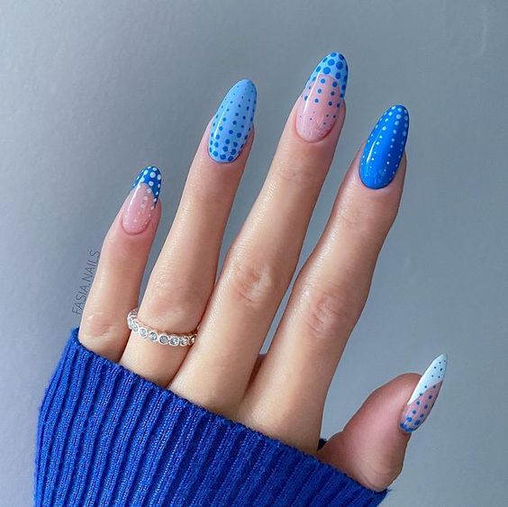 60+ Beautiful Blue Nail Designs 2023