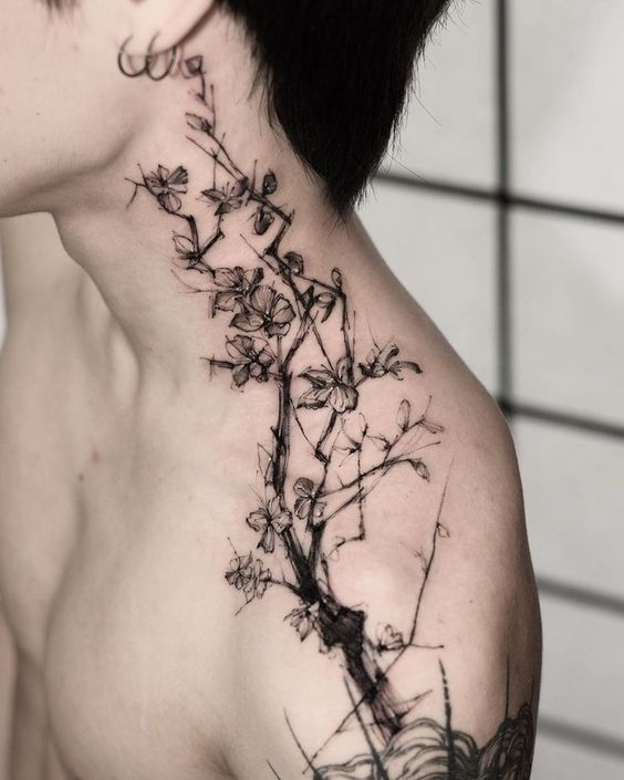 54+ Cute Classy Female Neck Tattoos