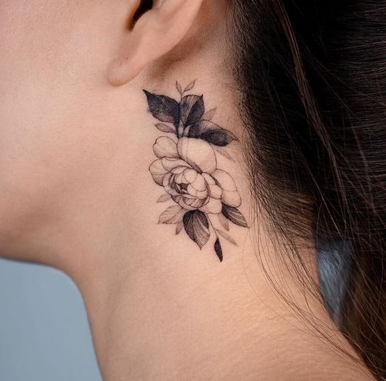 54+ Cute Classy Female Neck Tattoos