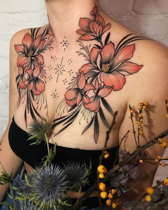 54+ Cute Classy Female Neck Tattoos