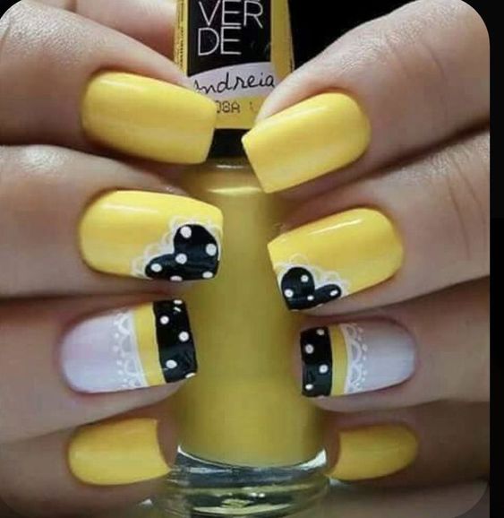 60+ Beautiful Neon Yellow Nail Designs 2023