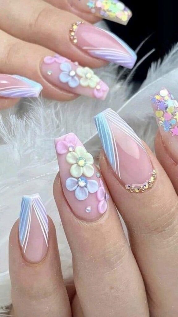 90+ Trendy Elegant Classy Wedding Nails 2023