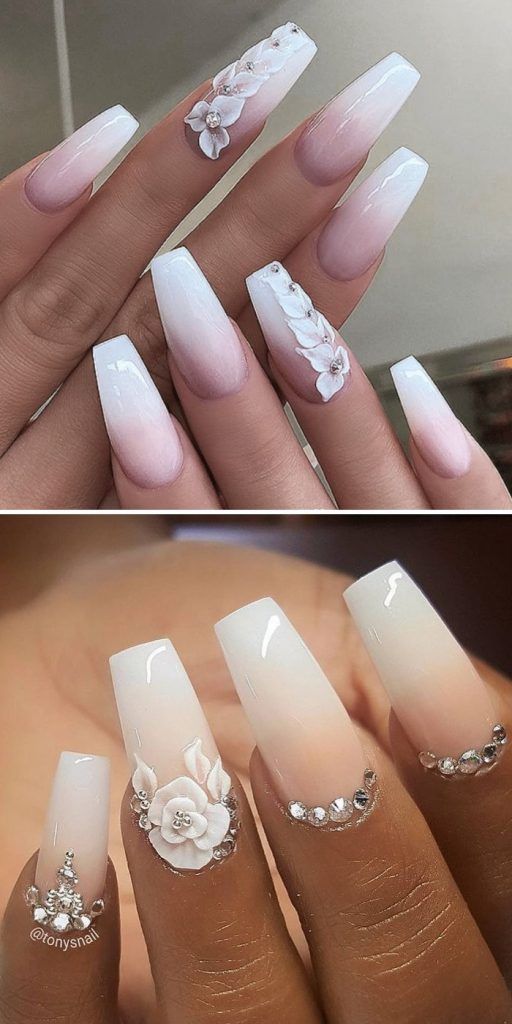 90+ Trendy Elegant Classy Wedding Nails 2023