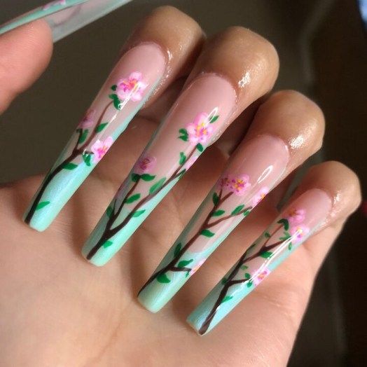 100+ Mint Green Nail Designs 2023 | Mint Green Nail Ideas