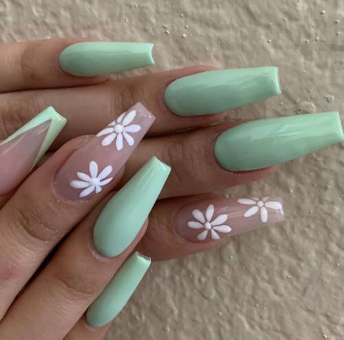 100+ Mint Green Nail Designs 2023 | Mint Green Nail Ideas