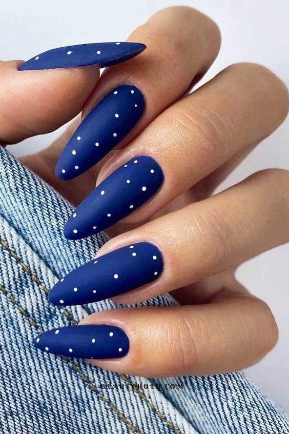 100+ Beautiful Blue And Silver Nail Designs 2023