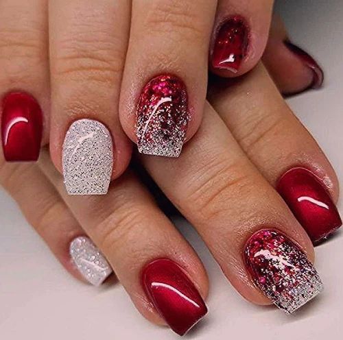 60+ Red And White Nail Designs 2023