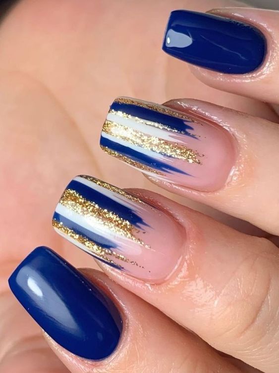 100+ Beautiful Blue Acrylic Nails 2023