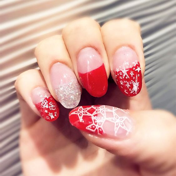 60+ Red And White Nail Designs 2023