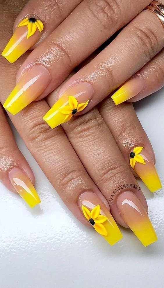 100+ Beautiful Pastel Yellow Gel Nail Polish Designs