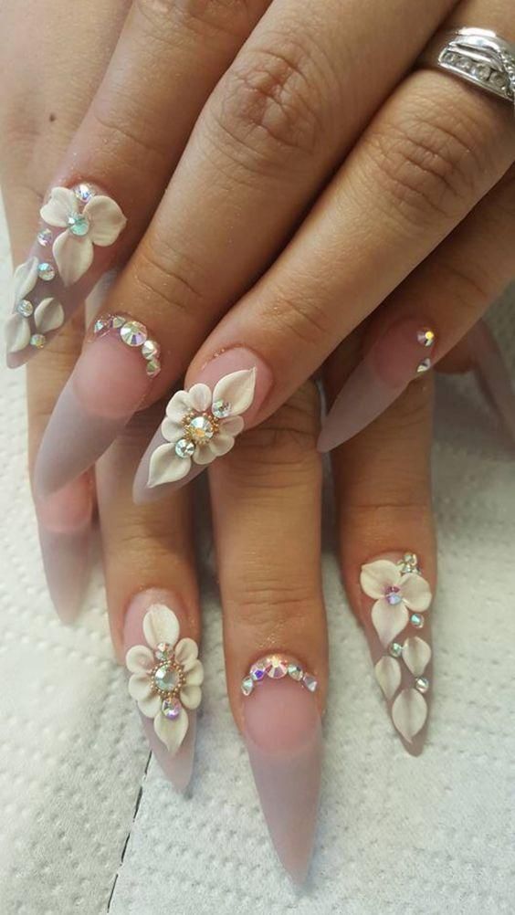 46+ Cute And Elegant 3d Nail Designs