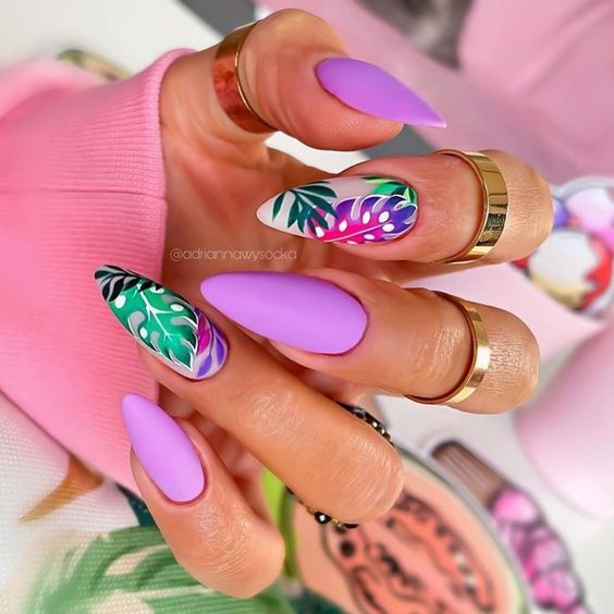 51+ Trendy Tropical Nail Designs (2023-2024)