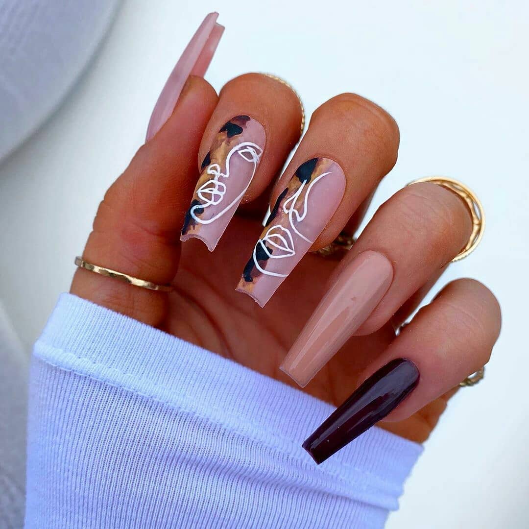 90+ Cute Simple Acrylic Nail Designs