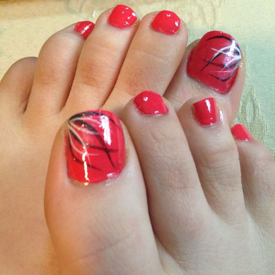 33+ Gorgeous Simple Summer Toe Nail Designs 2023