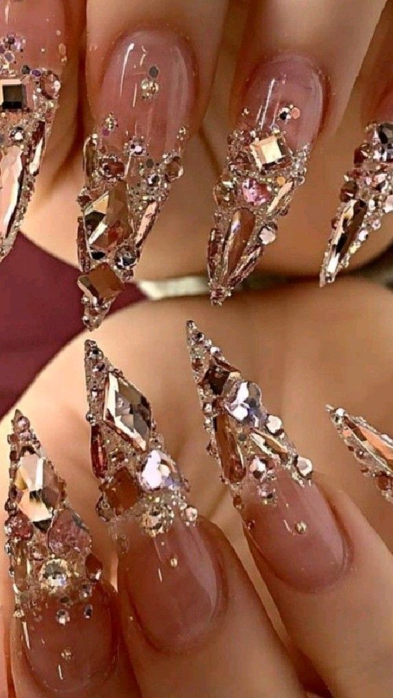 100+ Stunning Simple Diamond Nail Designs 2023