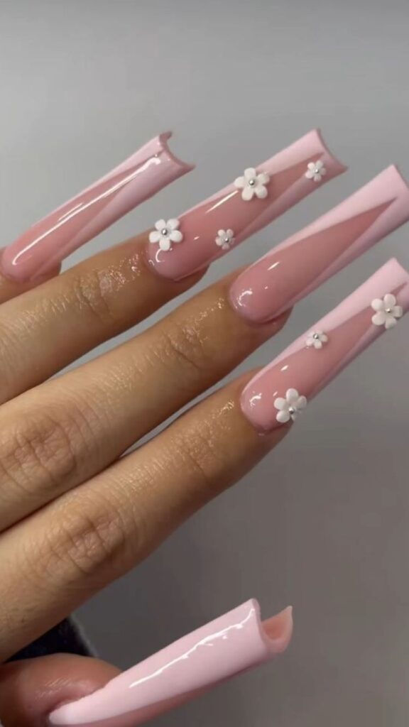 93+ Cute Coffin Nail Designs 2023