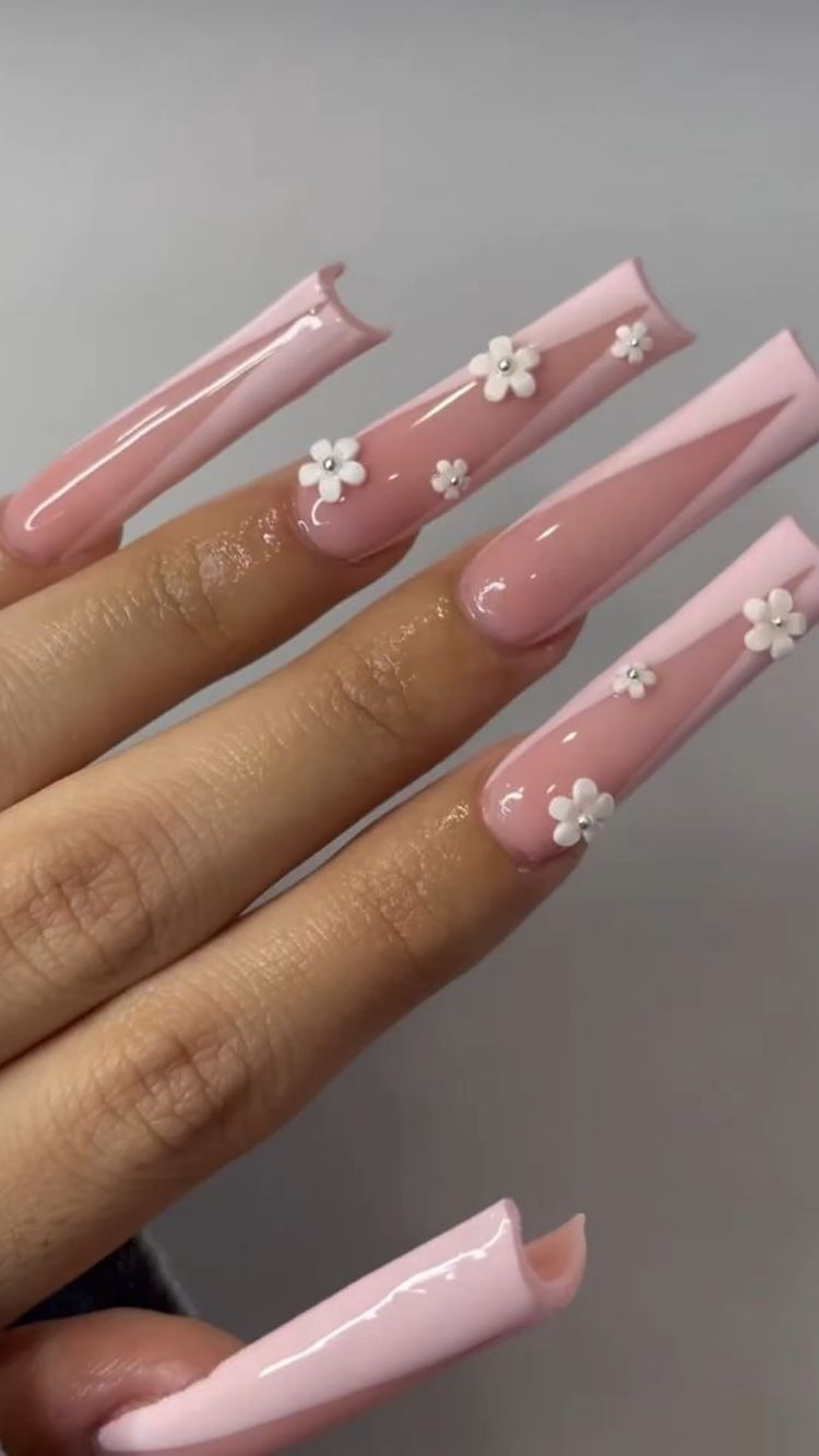 93+ Cute Coffin Nail Designs 2023 Bright Cures