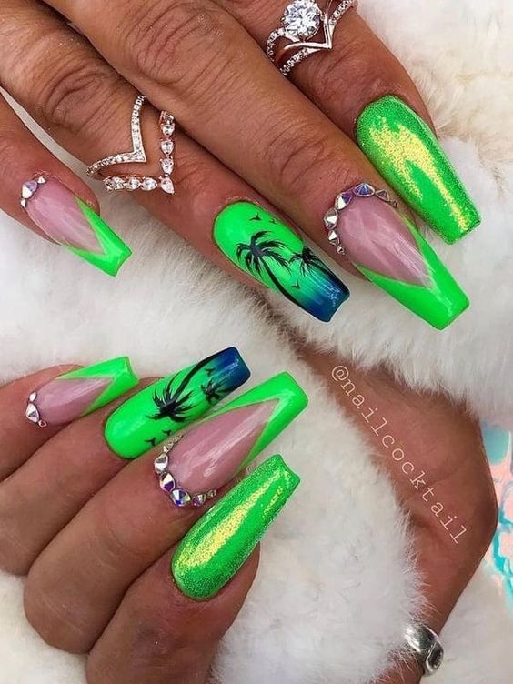 51+ Trendy Tropical Nail Designs (2023-2024)