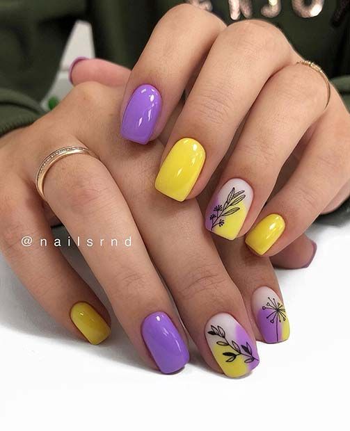 100+ Beautiful Pastel Yellow Gel Nail Polish Designs