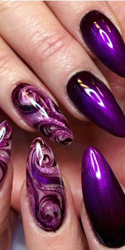 54+ Beautiful Dark Nail Designs 2023