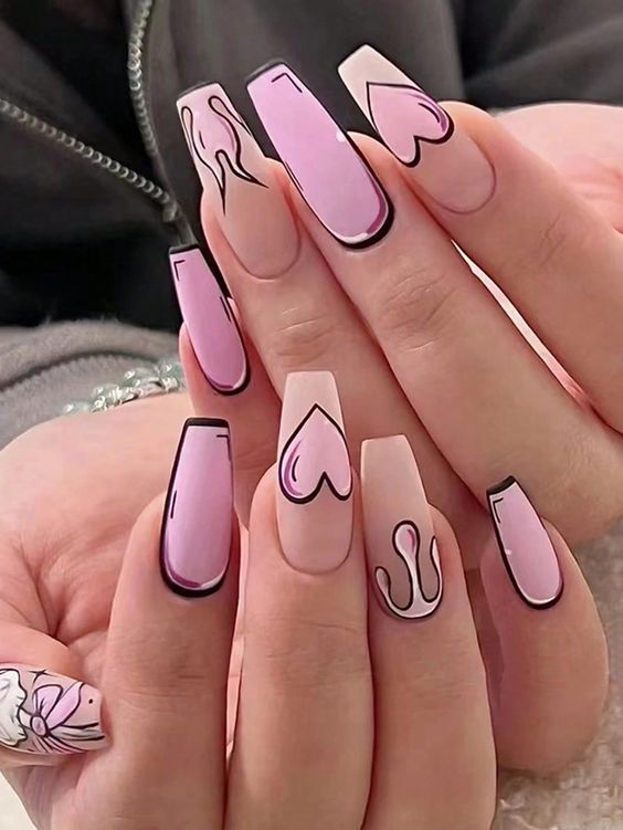 93+ Cute Coffin Nail Designs 2023