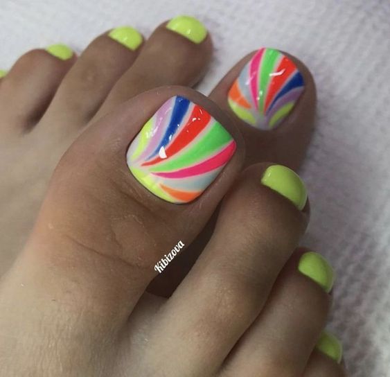 33+ Gorgeous Simple Summer Toe Nail Designs 2023