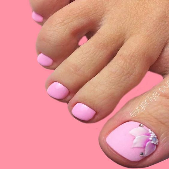 33+ Gorgeous Simple Summer Toe Nail Designs 2023