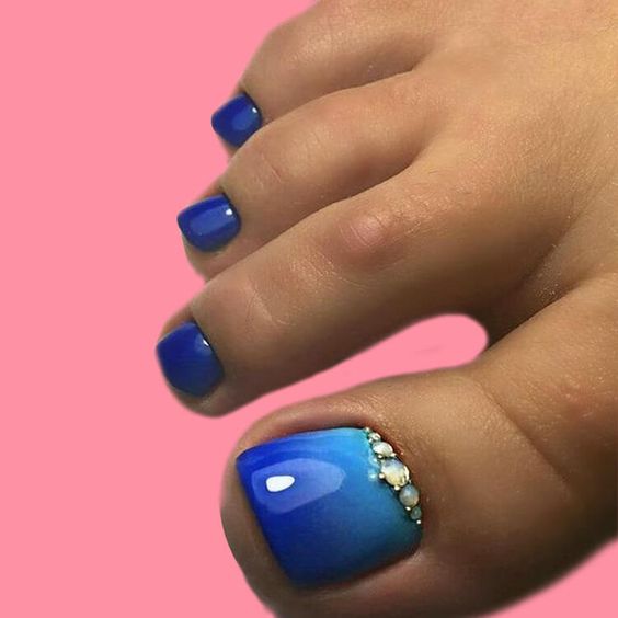 33+ Gorgeous Simple Summer Toe Nail Designs 2023