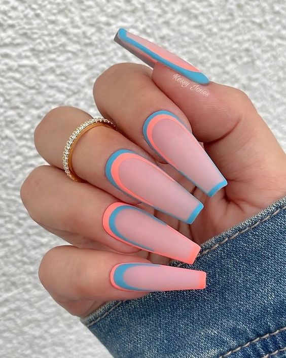 93+ Cute Coffin Nail Designs 2023