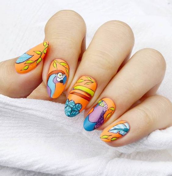 51+ Trendy Tropical Nail Designs (2023-2024)