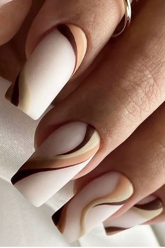 46+ Stunning Simple Brown Nail Designs 2023 | Brown Nails