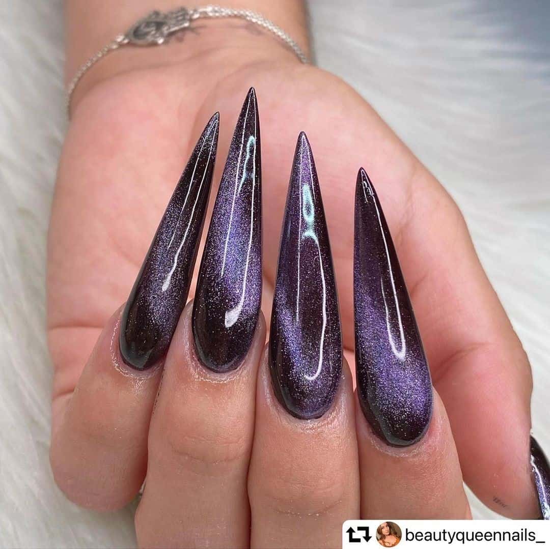 30+ Beautiful Cat Eye Nail Designs 2023