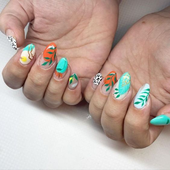 51+ Trendy Tropical Nail Designs (2023-2024)