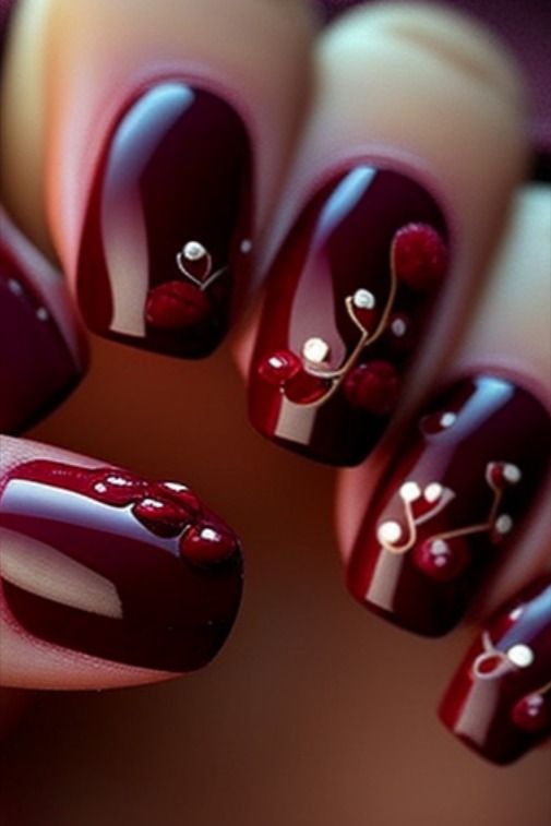 54+ Beautiful Dark Nail Designs 2023