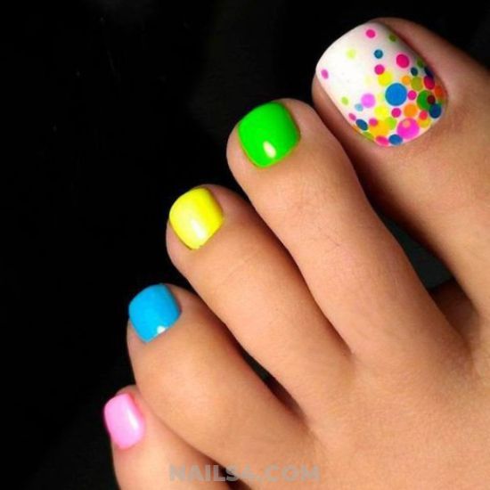 33+ Gorgeous Simple Summer Toe Nail Designs 2023