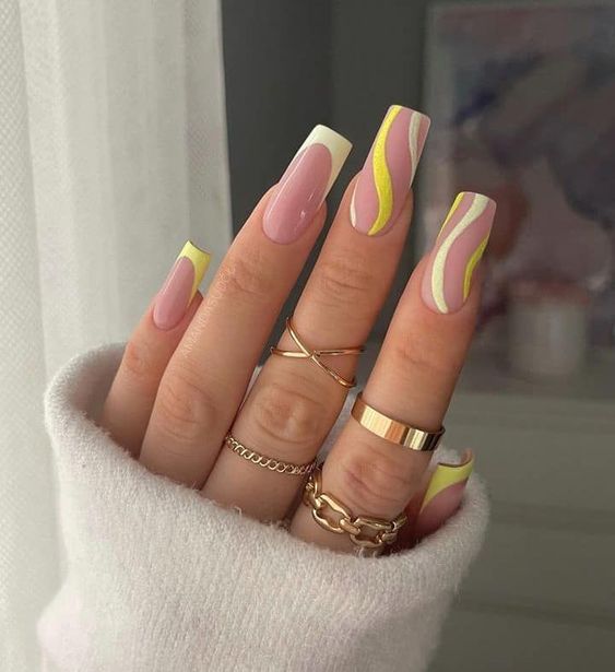 100+ Beautiful Pastel Yellow Gel Nail Polish Designs