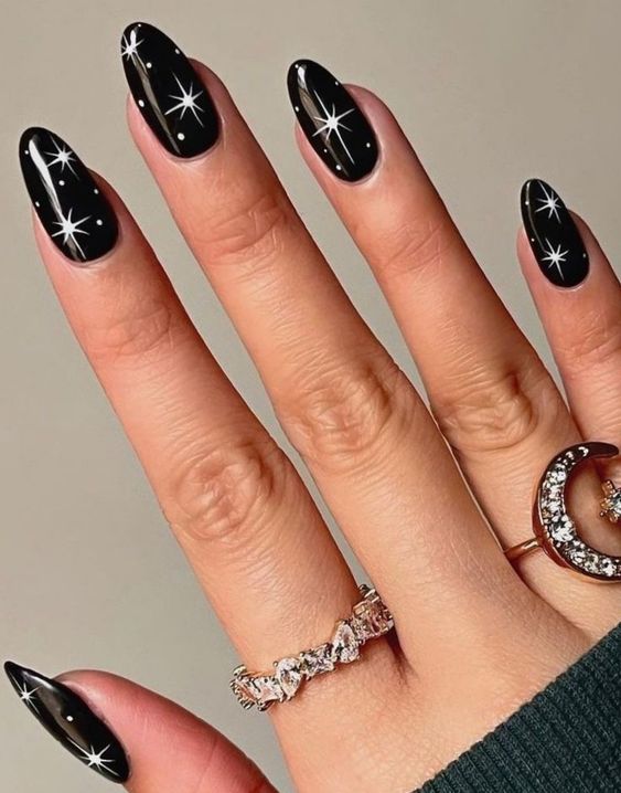 33+ Elegant Black And White Nail Designs 2023