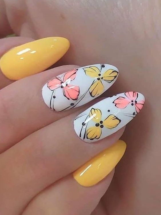 100+ Beautiful Pastel Yellow Gel Nail Polish Designs