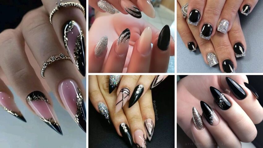 54+ Beautiful Black And Silver Nail Ideas (2023)