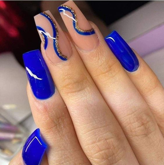 51+ Beautiful Blue And Silver Nails Designs 2023