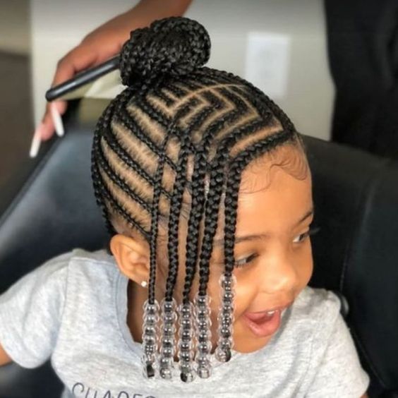 60+Cute Little Black Girl Hairstyles Braids 2024