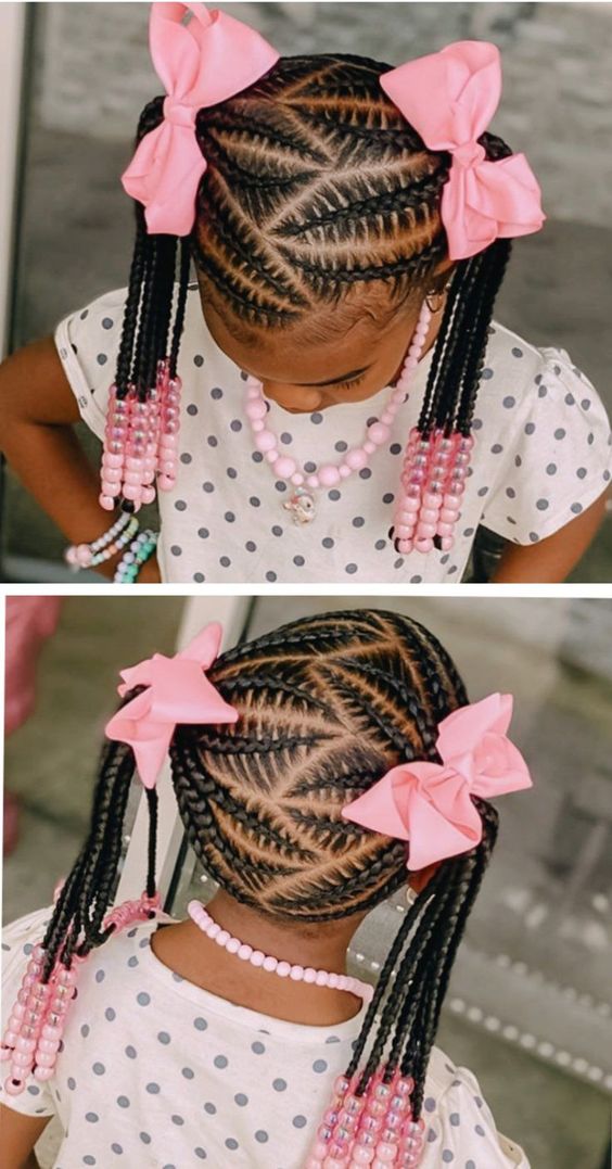 60+Cute Little Black Girl Hairstyles Braids 2024