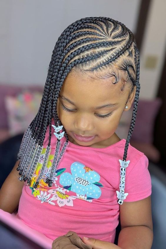 60+Cute Little Black Girl Hairstyles Braids 2024