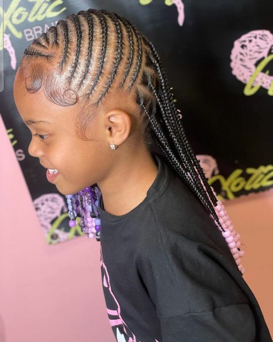 60+Cute Little Black Girl Hairstyles Braids 2024