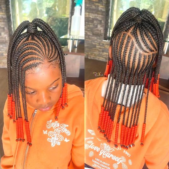 60+Cute Little Black Girl Hairstyles Braids 2024