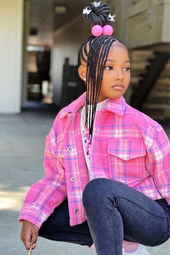 60+Cute Little Black Girl Hairstyles Braids 2024