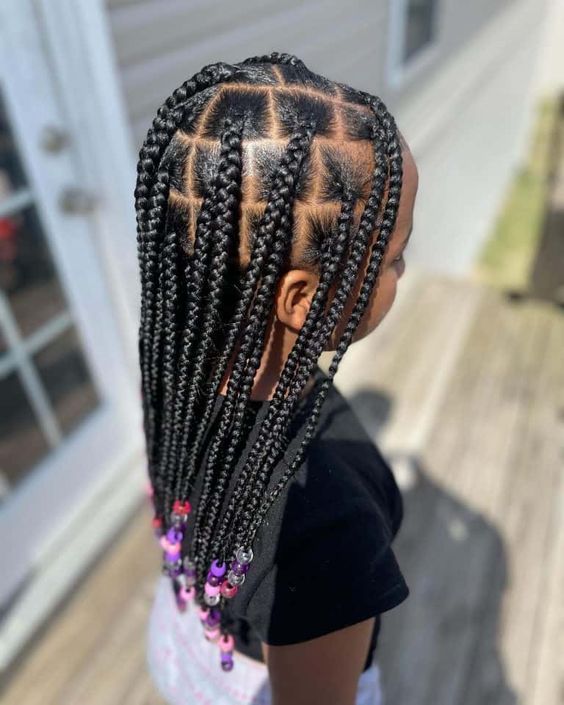 60+Cute Little Black Girl Hairstyles Braids 2024