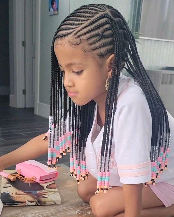 60+Cute Little Black Girl Hairstyles Braids 2024