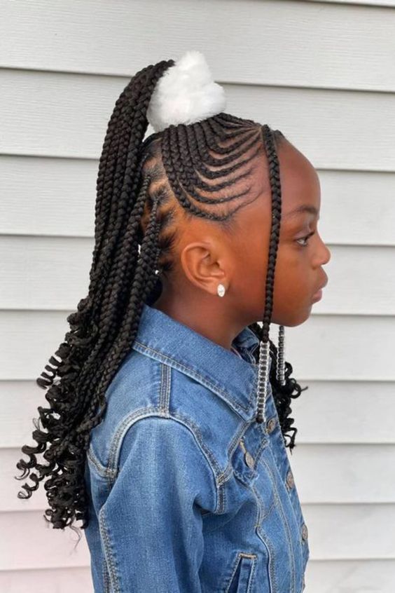 60+Cute Little Black Girl Hairstyles Braids 2024